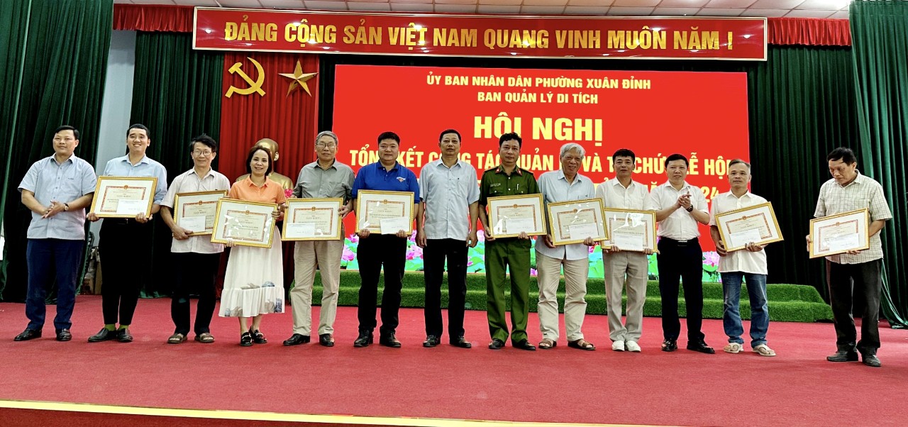 Phường Xuân Đỉnh tổ chức Hội nghị tổng kết công tác quản lý và tổ chức lễ hội trên địa bàn phường năm 2024