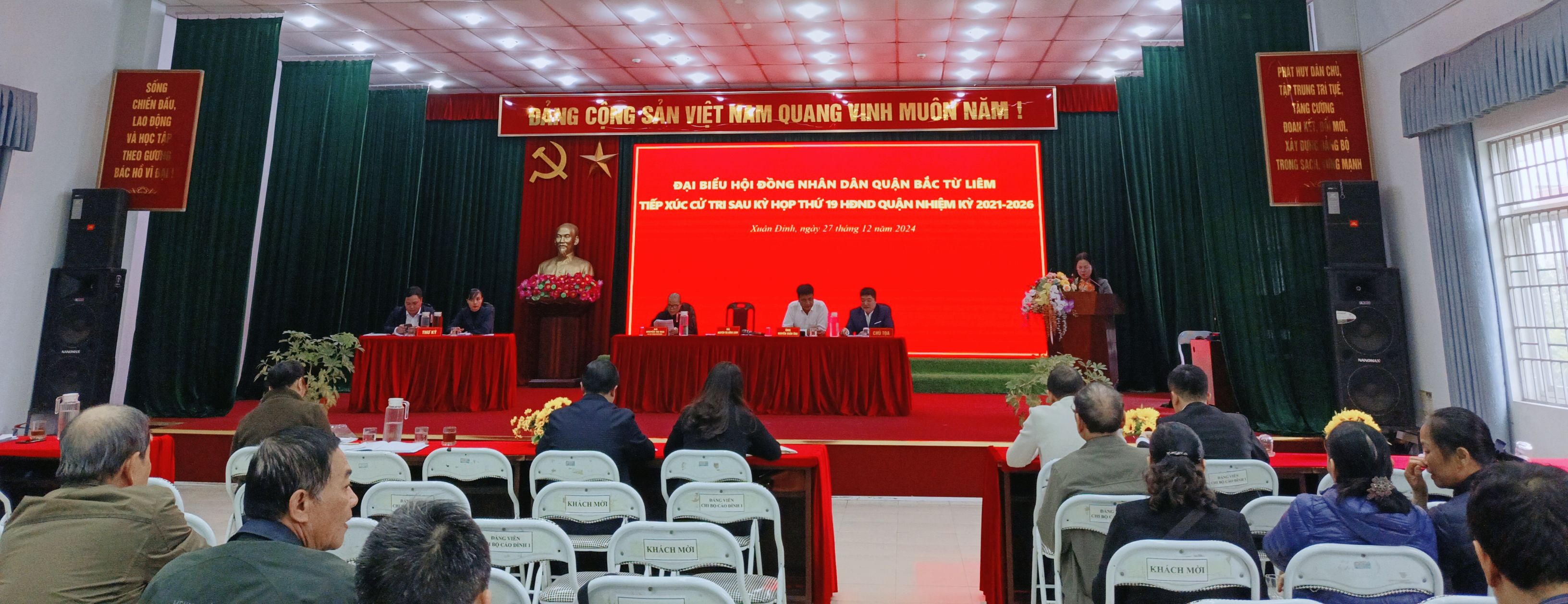 Đại biểu HĐND quận Bắc Từ Liêm Tiếp xúc với cử tri 02 phường Xuân Đỉnh và Xuân Tảo sau kỳ họp cuối năm 2024 HĐND quận