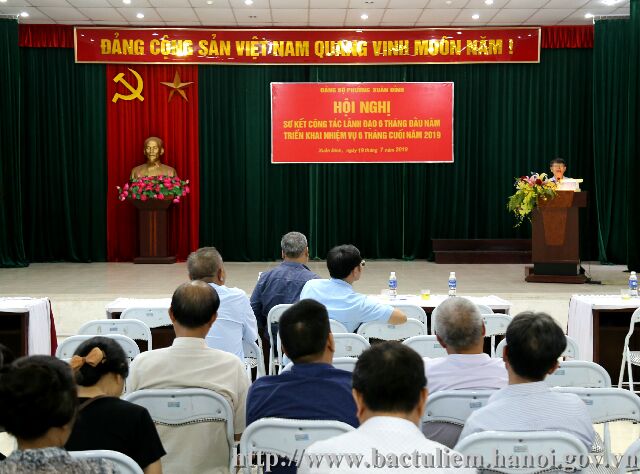 Đảng bộ phường Xuân Đỉnh triển khai các nhiệm vụ trọng tâm 06 tháng cuối năm 2019